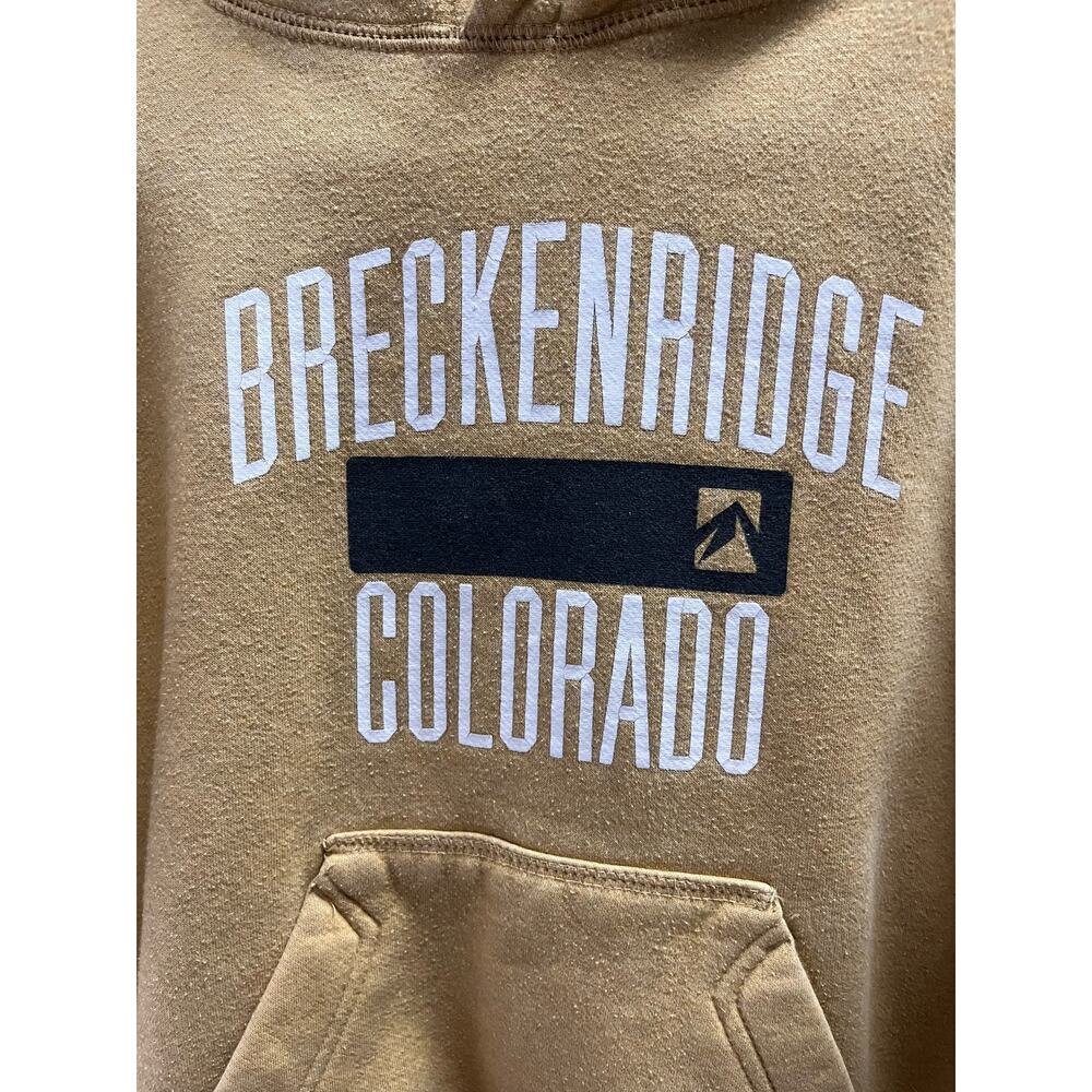 Outfitter Trading Company, Breckenridge Ski Resort hoodie, yellow, Youth Large - Picture 3 of 5